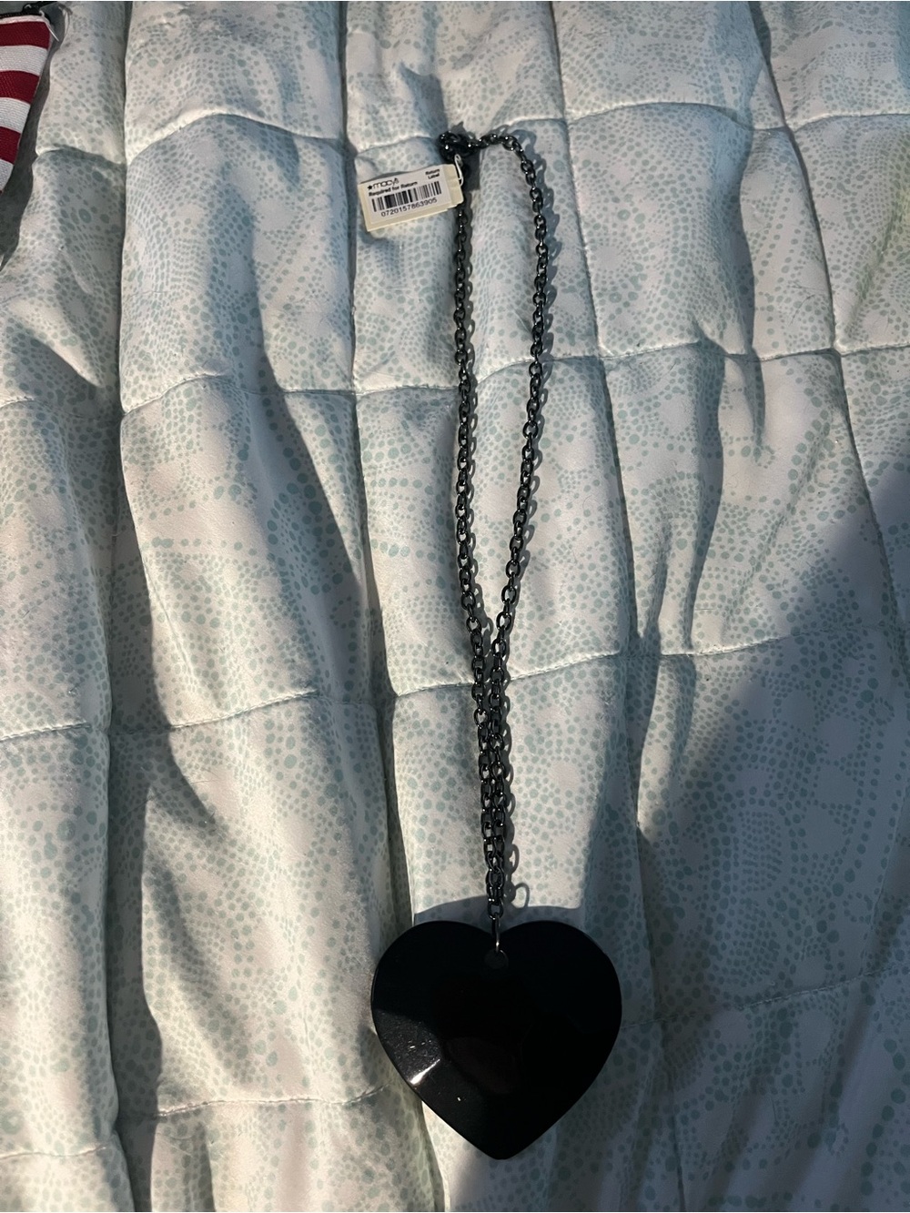 Black Heart Pendant Necklace